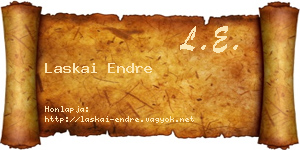 Laskai Endre névjegykártya